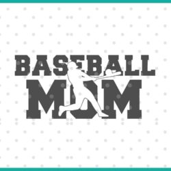 baseball mom SVG cut file display