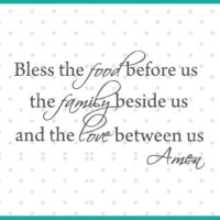 bless the food before us the family beside us the love between us SVG cut file display