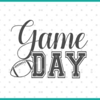 game day football SVG cut file display