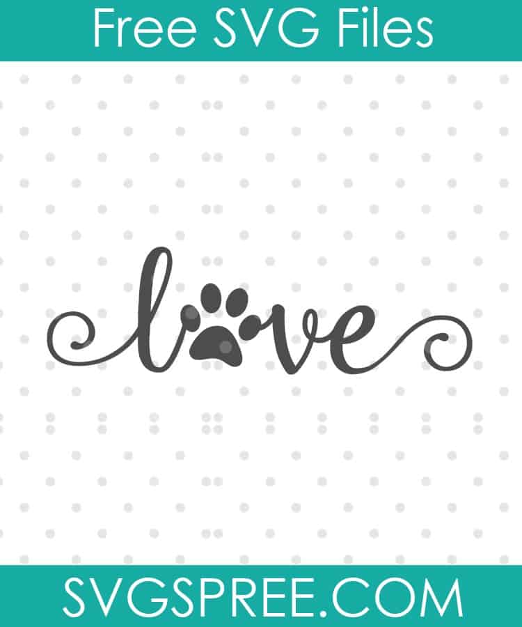Download Love Paw SVG - SVG Spree