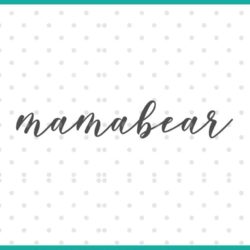 mamabear SVG cut file display