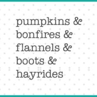 pumpkins and bonfires and flannels and boots and hayrides SVG cut file display