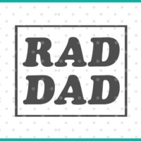 rad dad box SVG cut file display