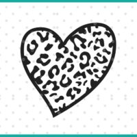 Leopard Heart SVG display