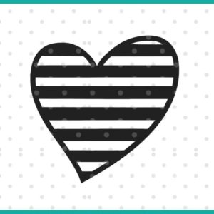Striped Heart SVG display
