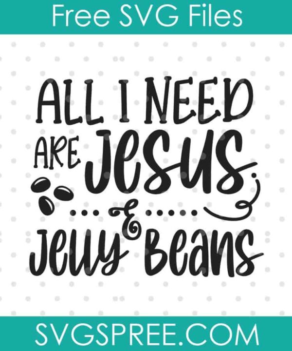 jesus and jelly beans svg