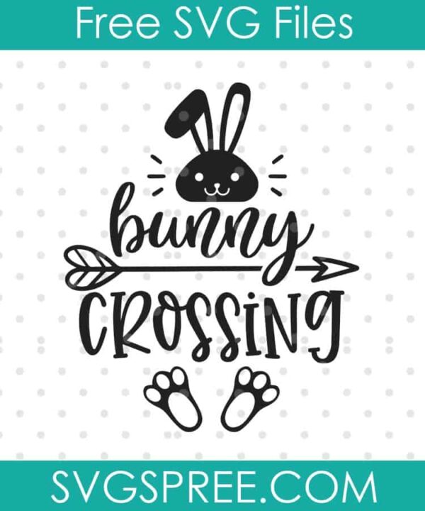 bunny crossing svg