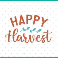 happy harvest svg